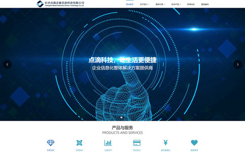 软件企业响应式自适应网站